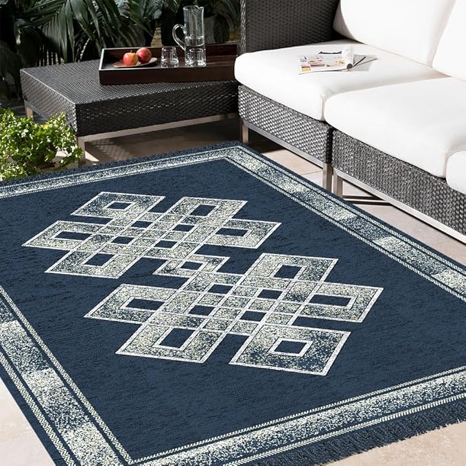 BSB Home Designer Superfine Chenille Carpet Velvet Carpet Area RugDurries with Fine Gold Yarn for Living Room