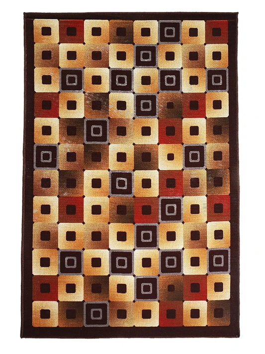 Status Contract Nylon Status Premium Vintage Printed Carpet Rectangular Rug For Bedroom/Living Area/Home With Anti Slip Backing