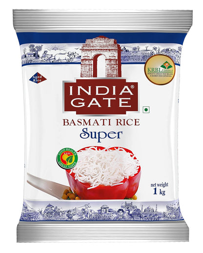 India Gate Basmati Rice Super - 1000 gms