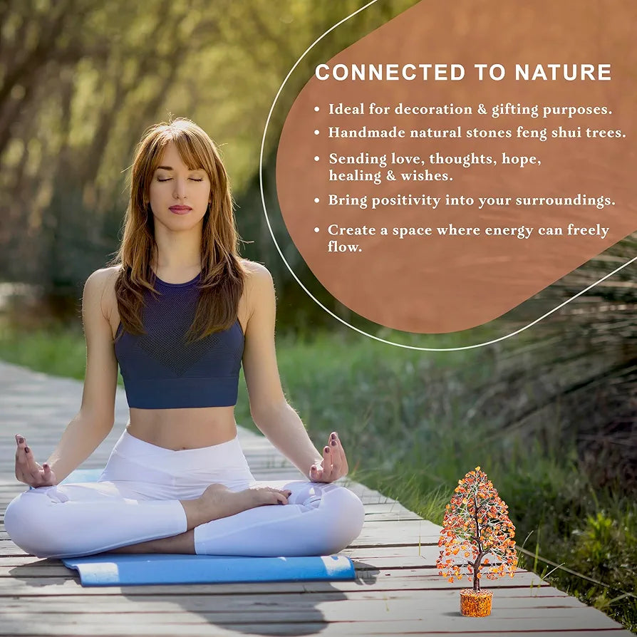 HindCraft Carnelian Chakra Crystal Silver Wire 10-12 inch