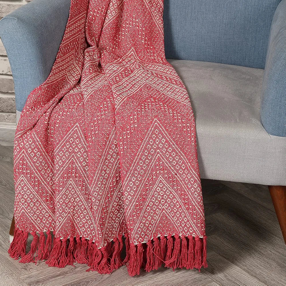 Sashaa World Jewels of India Throw Colour Pink
