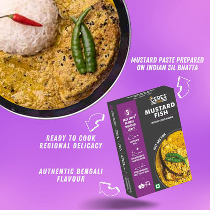 Ceres Foods Bengali Mustard Fish Instant Liquid Masala - 200 gms