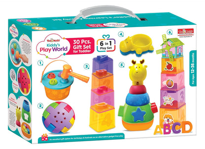 Toymate Kiddy's Play World A 6 in 1 Toddler's Activity Play Set