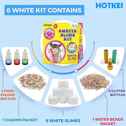 Hotkei Slime Set Diy Transparent Scented Slimy Slime Gel Jelly Air