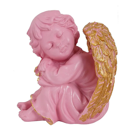 Zart Angel Girl Right Gold Wing Statue for Home Decor