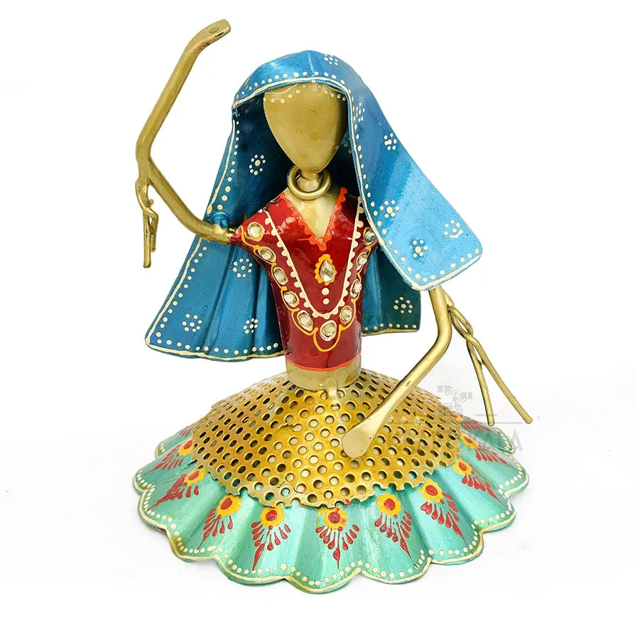 Kraftskala Set of 3 Kalbeliya Dancers Metal Decor Items
