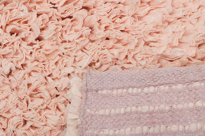 The Home Talk Luxury Shag Bath Rug Premium Carpet for Shower Vanity Bath Mats