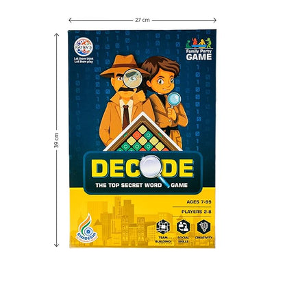 Ratna's Decode the Top Secret Word Board Game for Ages 7 and Above | Develops Team Building, Social Skills, Imagination