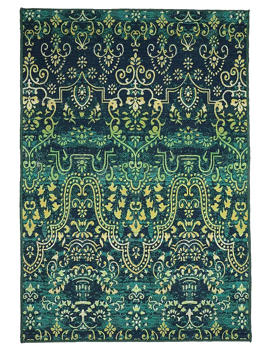 Status Contract Premium Vintage Printed Carpet Rug for Bedroom/Living Area/Home with Anti Slip Backing