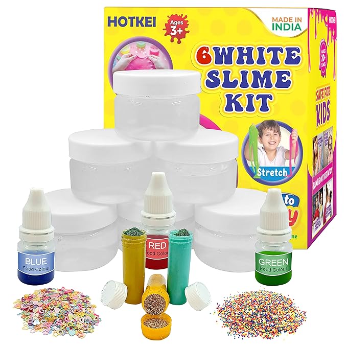 Hotkei Slime Set Diy Transparent Scented Slimy Slime Gel Jelly Air
