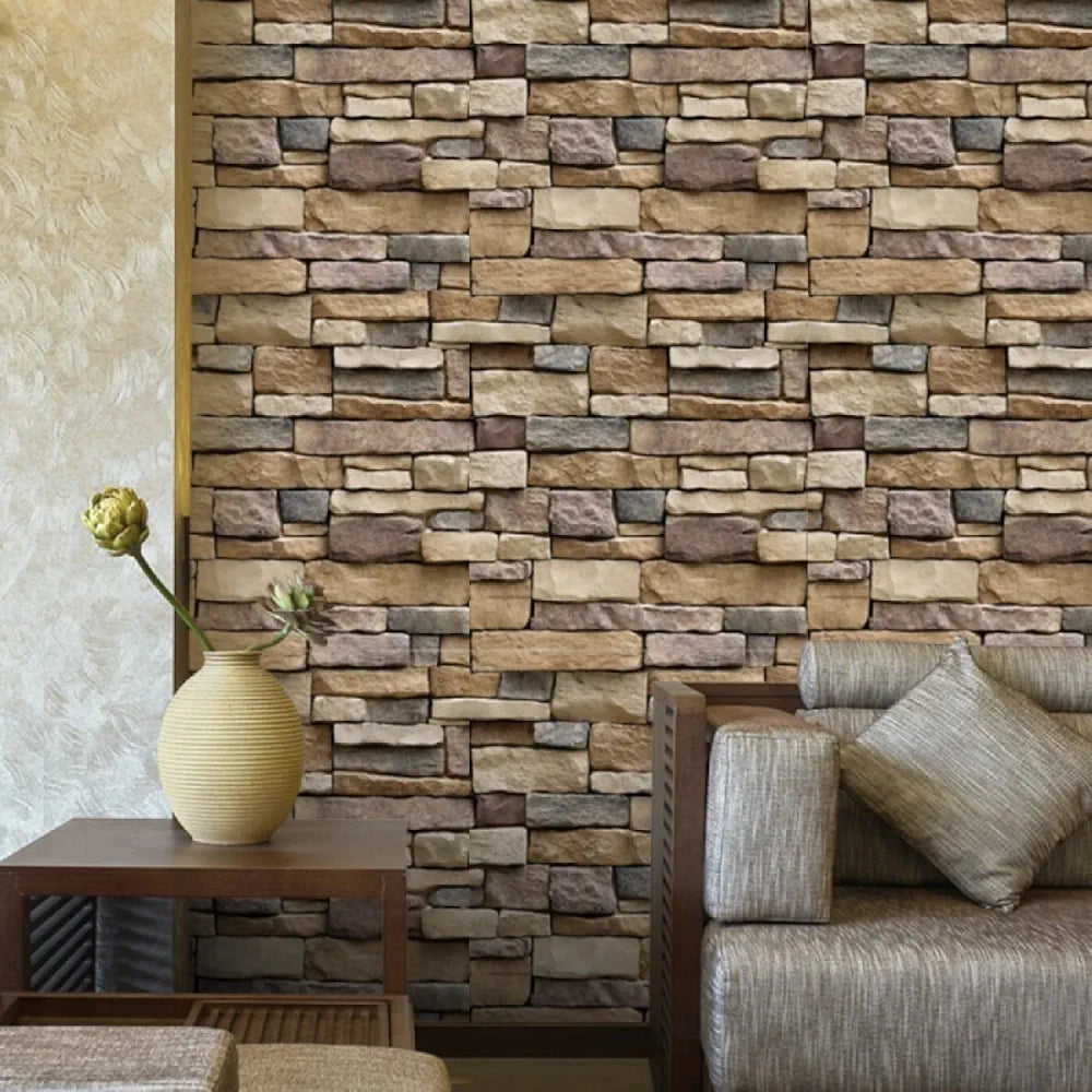 Jaamso Royals Wall Papers for Home Brick Wallpaper V1007_500CM