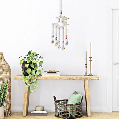 Duli Metal Om Windchime with Bells Feng Shui