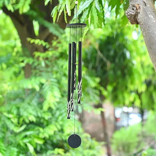 Wind Chimes for Home Décor Hanging Bells Black Wind Chime -002