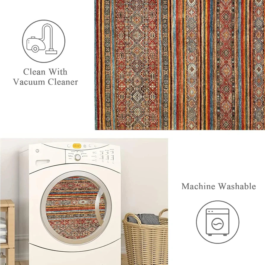 Ishro Home Premium Carpet For Hall, Bedroom, Living Room Pattern  Striped