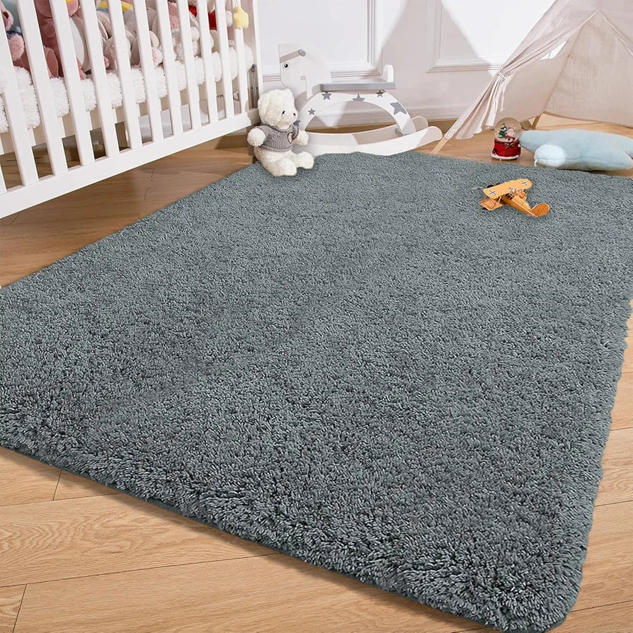 Luxe Home International Carpet Super Soft Anti Slip Vegas Rectangular Rugs 3X5 Feet Colour Grey