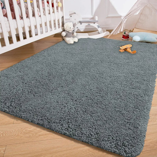 Luxe Home International Carpet Super Soft Anti Slip Vegas Rectangular Rugs 3X5 Feet Colour Grey