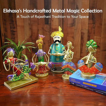 Ekhasa Nostrae Metal Show Pieces Gold Rajasthani Musicians 2