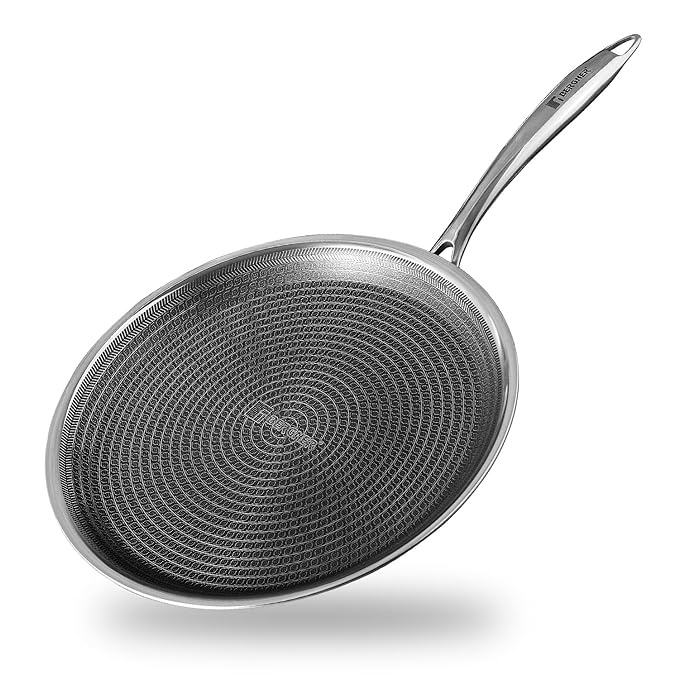 Bergner Hitech Prism TriPly Stainless Steel 30 cm Tawa