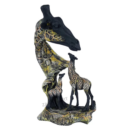 Zart Statue of Giraffe Sculpture for Home Decor Decorative Gift Showpiece