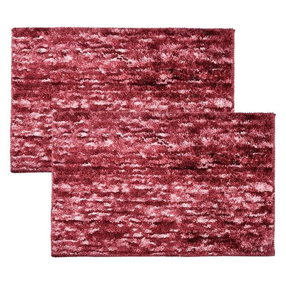 Kuber Industries Multi Riyal Doormat Microfiber Entrance Mat Maroon Colour