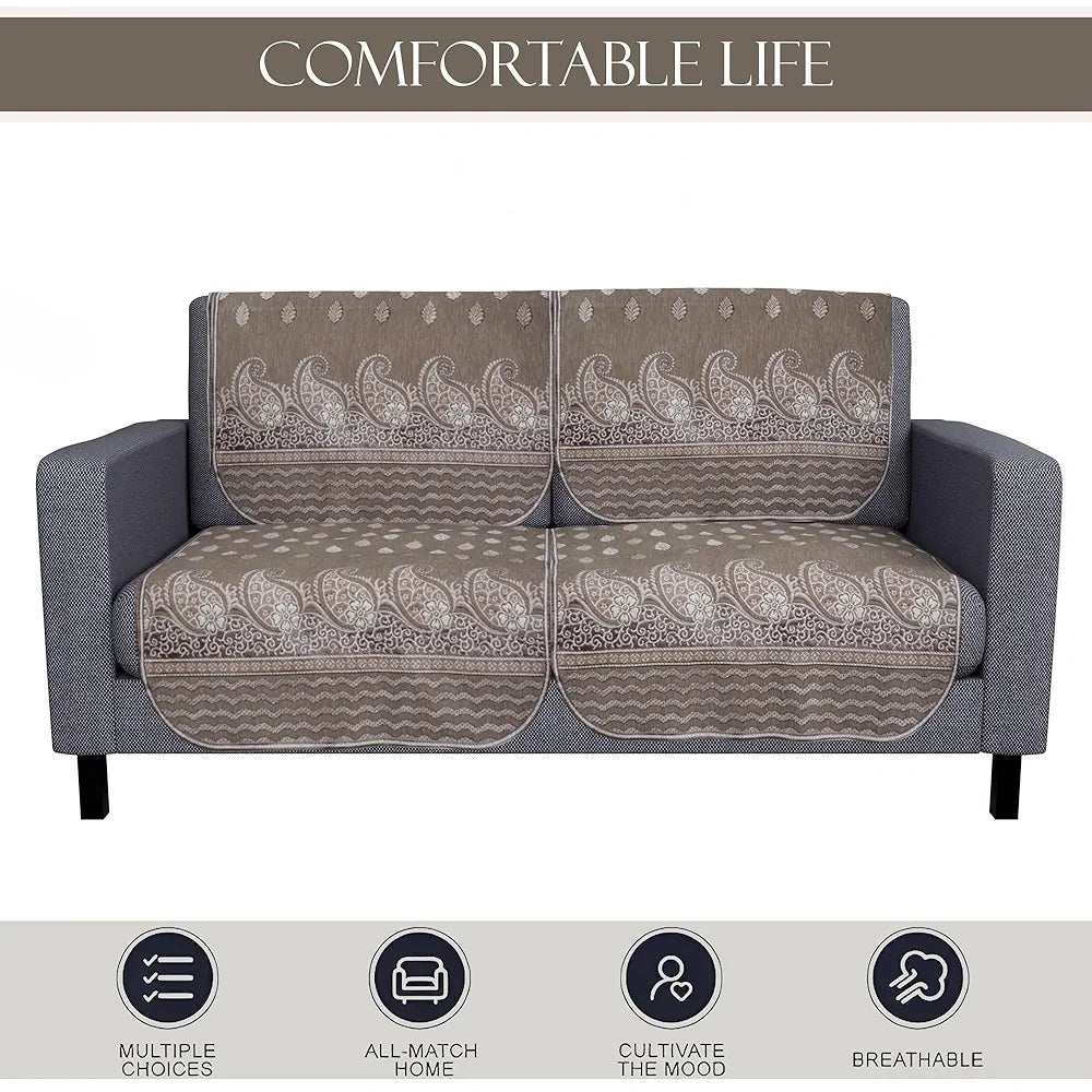 Kuber Industries Set of 4 Durable 2 Seater Sofa Covers Carry Vento Mousse