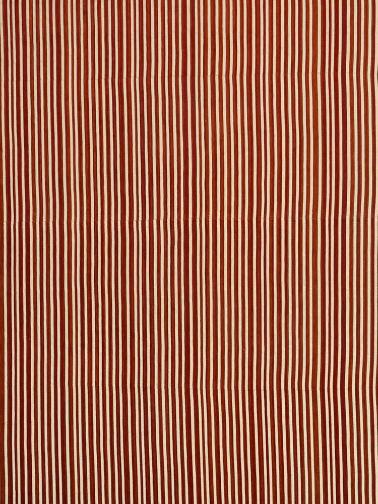 Saral Home Easy Living Striped Soft Decorative Viscose Chenille Sofa Covers/throw Colour Red