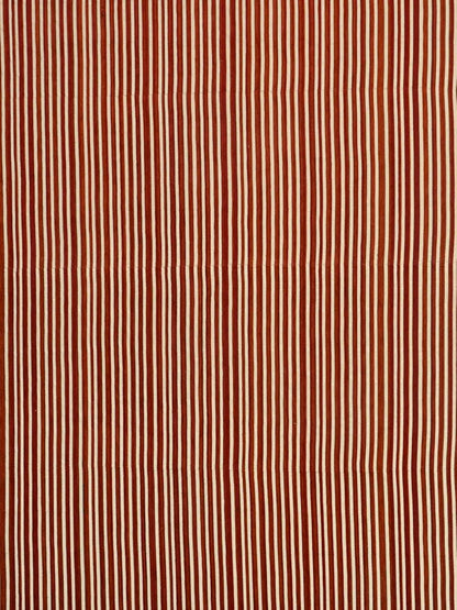 Saral Home Easy Living Striped Soft Decorative Viscose Chenille Sofa Covers/throw Colour Red