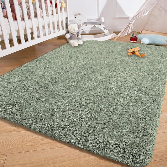 Luxe Home International Carpet Super Soft Anti Slip Vegas Rectangular Rugs Colour Pastel Green
