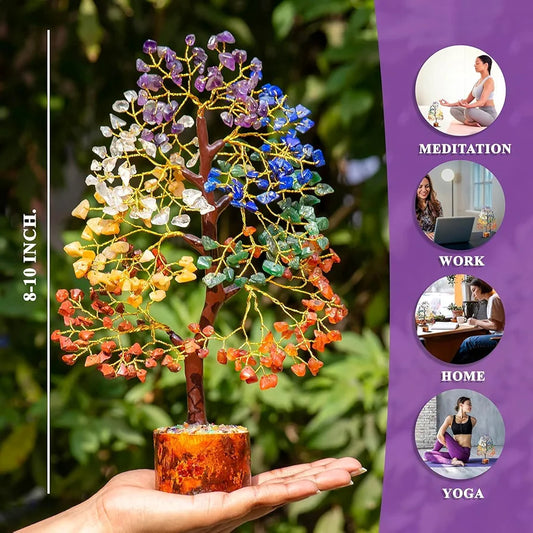 Zaicus Seven Chakra Gemstone Tree 7 CHAKRA_200beads