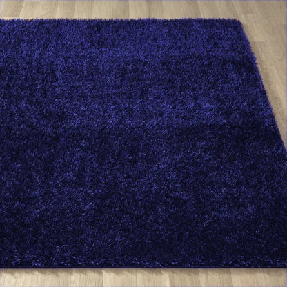 Ishro Home Premium Fuzzy Shag Carpet for Hall Rugs for Living Room Carpets for Living Room Colour Blue