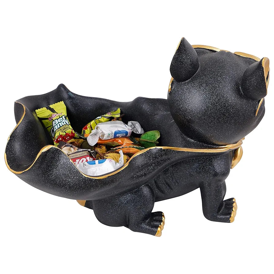 Zart Dog Showpiece for Home Decor showpiece Dog Bask Black