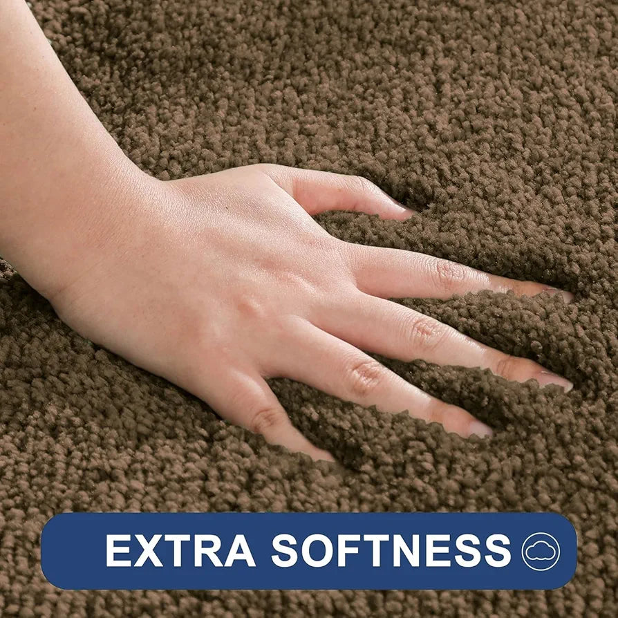Luxe Home International Runner Super Soft Anti Skid Newman Rug For Bedroom  Rectangular Colour Coffee