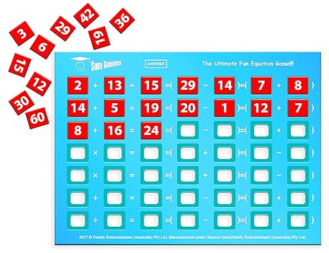 Funskool Games Sum Genius Educational Game for Children Maths The Ultimate Fun Equation Game For Kids