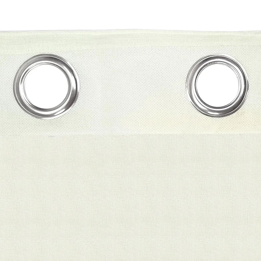 Divine Casa Sheer Window Curtain 5 Feet Colour Brilliant White Lightweight Transparent Voile Panel with Metal Eyelets for Living Room & Bedroom (Pack of 1)