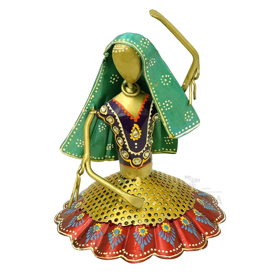 Kraftskala Set of 3 Kalbeliya Dancers Metal Decor Items