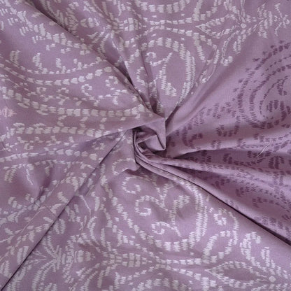 Cloth Fusion Glace Cotton Pillow Cover Set of 2 with Envelope Closure Soft Pillow Ogee Lavender