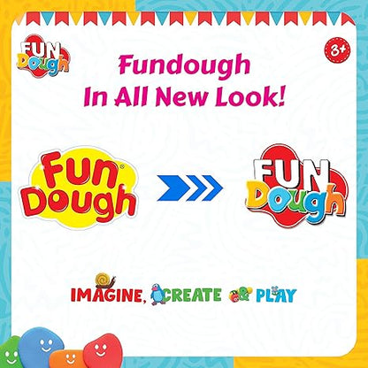 Funskool Fundough Mini Fun Pack 6 tubs of Dough 25gms Each Multicolour Dough Toy