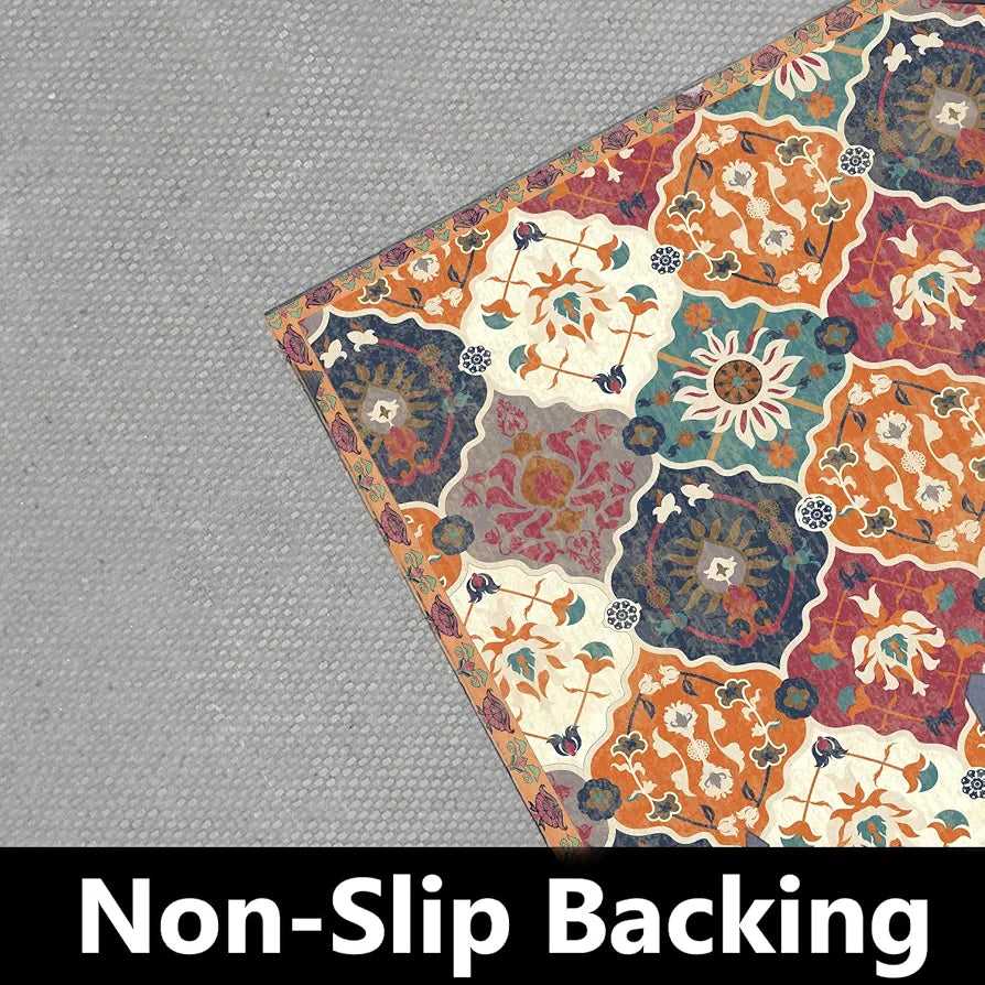 ishro home Feet 3D Jet Multi Printed Carpet Rug Runne Colour Retro 3 x 5 Feet