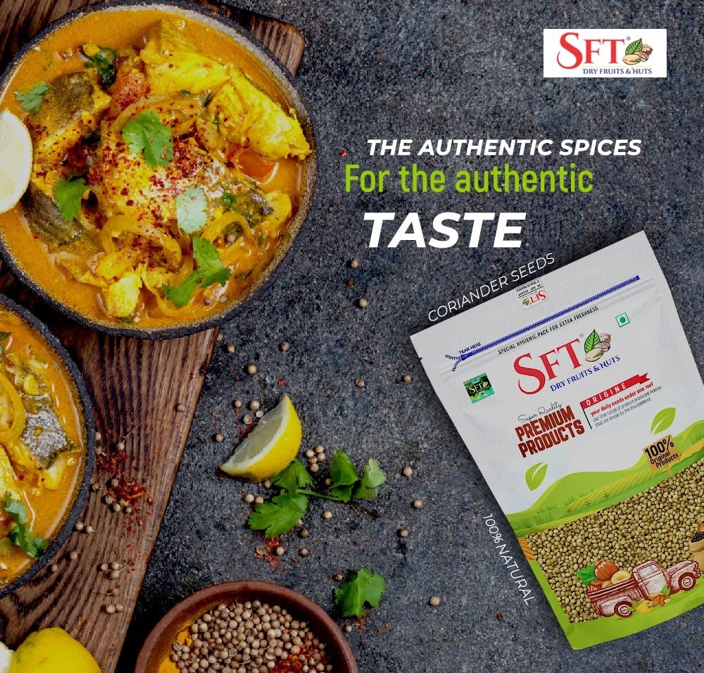Sft Coriander Green Dry Seeds - 1000 gms