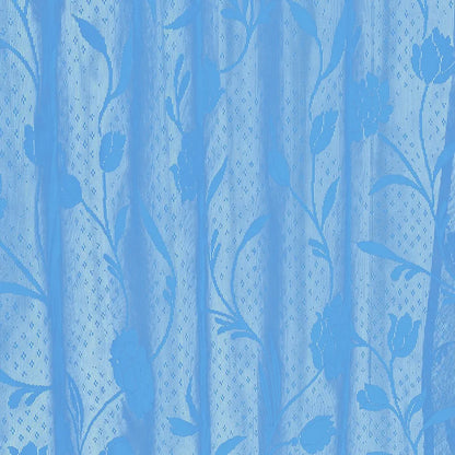 Cloth Fusion Sheer Curtain Door 7 Feet Rose-Aqua