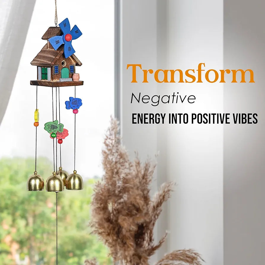 Wind Chimes for Balcony & Living Room Showpieces with 5 Bells Wind Chime -004