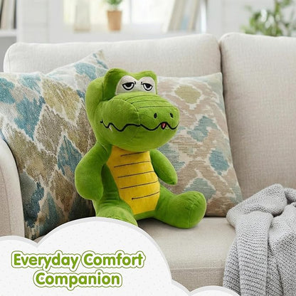 Kidology Cute Green Crocodile Soft Toy for Kids