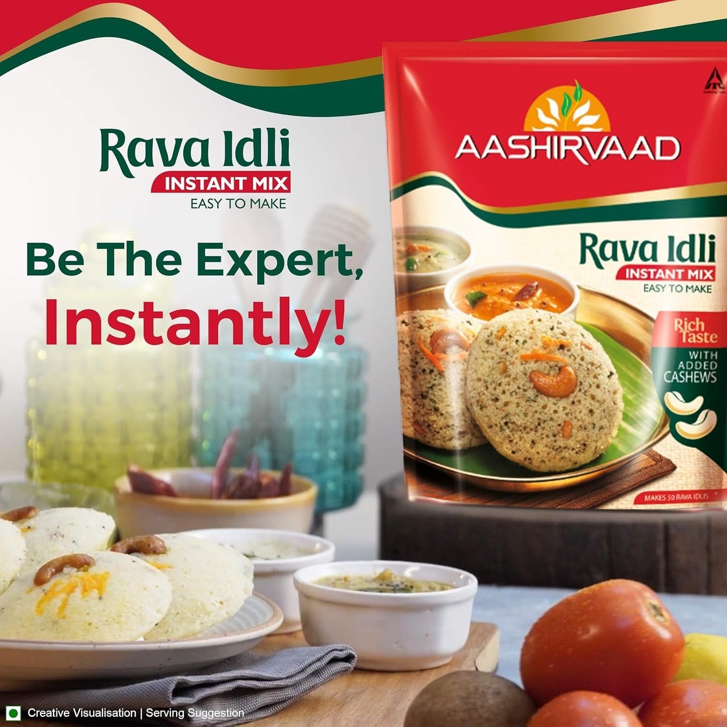 Aashirvaad Rava Idli Instant Mix - 1 kg
