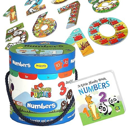 The Book Tree Number Puzzle for Kids 22 Piece Number Jigsaw Puzzle & Toddler Puzzles with 1 Board Book