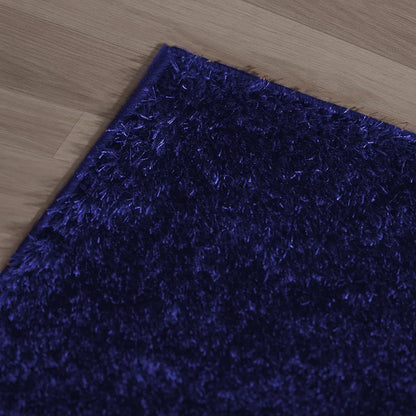 Ishro Home Premium Fuzzy Shag Carpet for Hall Rugs for Living Room Carpets for Living Room Colour Blue