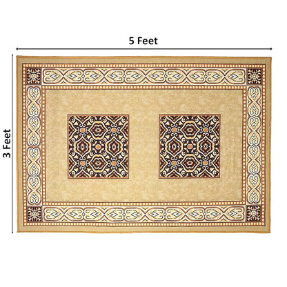 Status Contract 3D Printed Carpet Rug Runner For Bedroom/Living Area/Home With Anti Slip Backing Multicolor