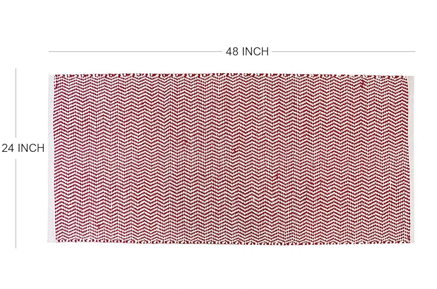 The Home Talk Weaved Cotton Carpets Contemporary Decorators Area Rugs Pink