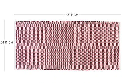 The Home Talk Weaved Cotton Carpets Contemporary Decorators Area Rugs Pink