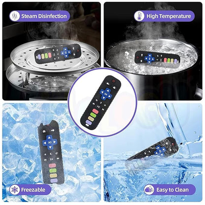 Kidology Silicone Remote Teether for Baby Toy Black Colour