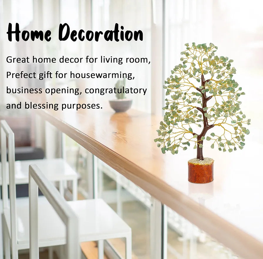 Zaicus Seven Chakra Gemstone Tree Crystal Tree of Life Feng Shui 10-12 Inch Silver Wire